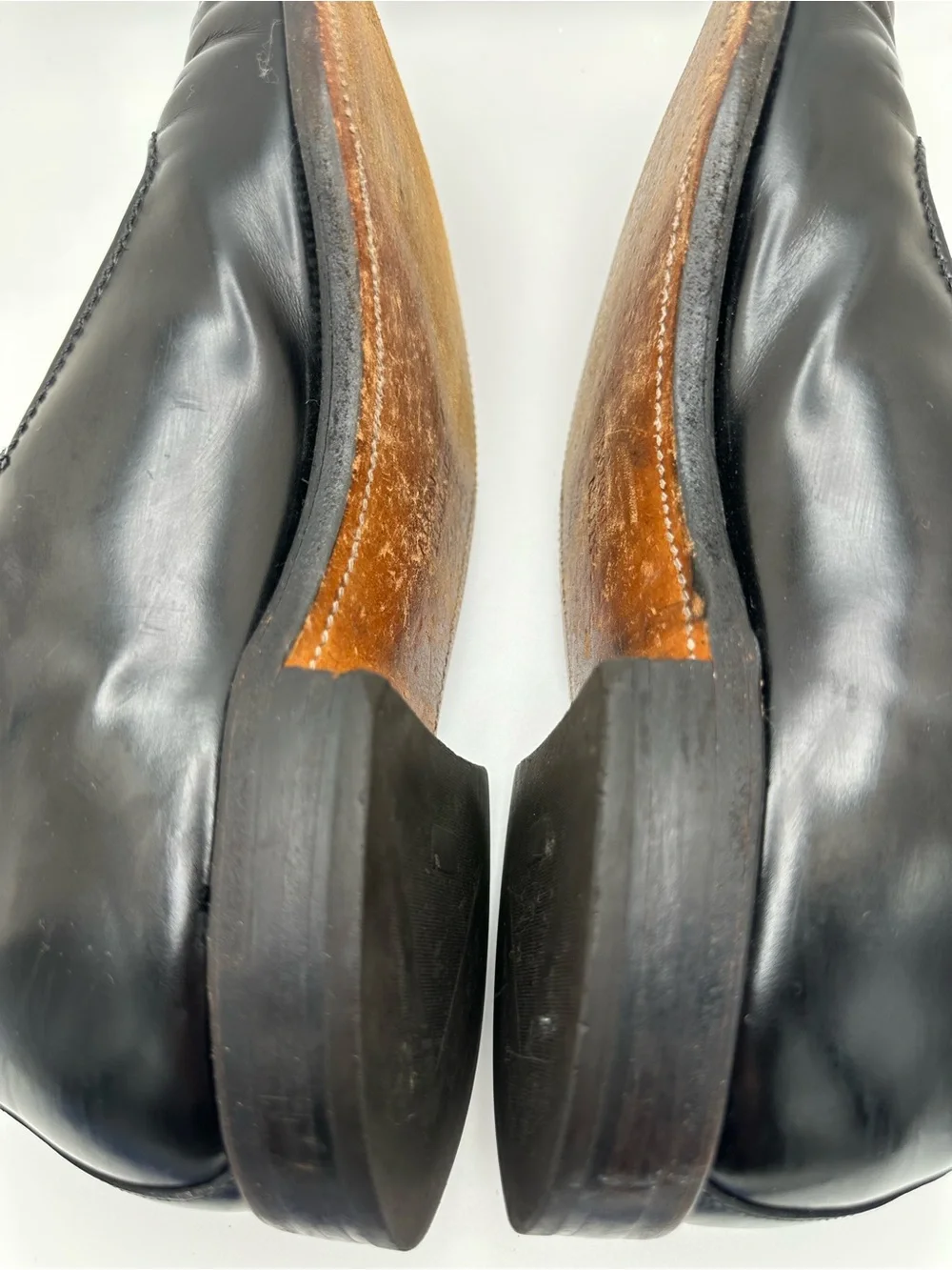 Allen Edmonds 7304 Classic Men’s Black Leather Cap-Toe Oxford Lace-Up Shoes 11.5